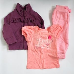 Cherokee Tops & Joggers 12M